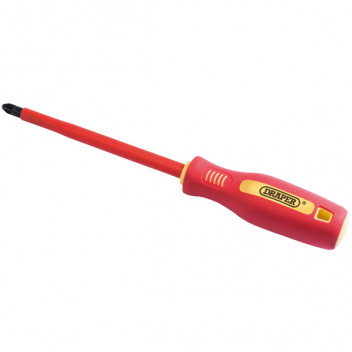 Draper 46538 - No: 3 x 250mm Fully Insulated Soft Grip PZ TYPE Screwdriver. (sold loose)