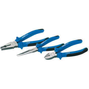 Draper Expert 69289 - Heavy Duty Soft Grip Pliers Set (3 Piece)