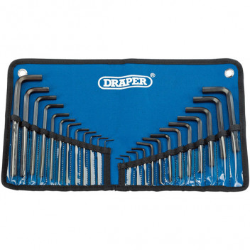Draper 33892 - Metric/Imperial Combined Hexagon Key Set (25 Piece)