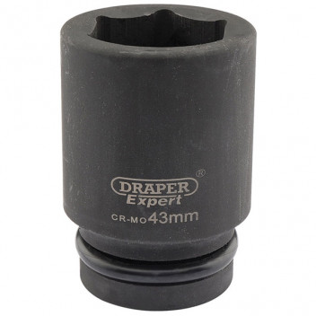 Draper Expert 05153 - Expert 43mm 1" Square Drive Hi-Torq&#174; 6 Point Deep Impact Socket