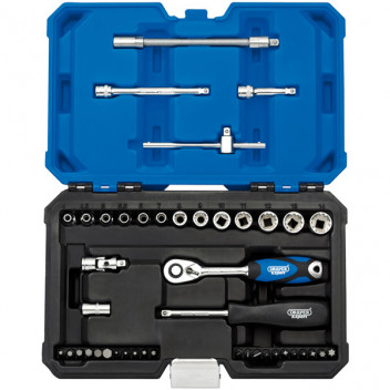 Draper Expert 16479 - 1/4" Sq. Dr. Metric Draper Expert Multi-Drive&#174; Socket Set (43 piece)