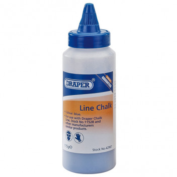 Draper 42967 - 115G Plastic Bottle of Blue Chalk for Chalk Line