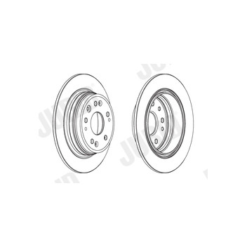 Jurid 562543JC-1 - Brake Disc (Rear)