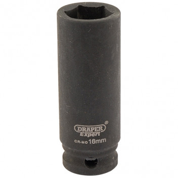Draper Expert 06889 - Expert 16mm 3/8" Square Drive Hi-Torq&#174; 6 Point Deep Impact Socket