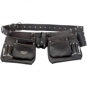 Draper Expert 03138 - Oil-Tanned leather Double Pouch Tool Belt