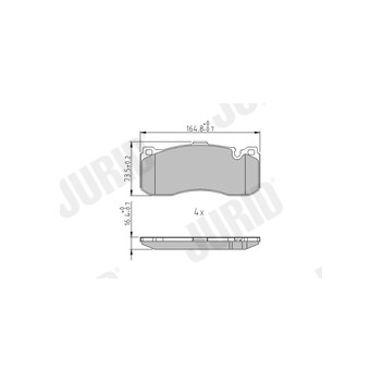Jurid 573294J - Brake Pad Set (Front)