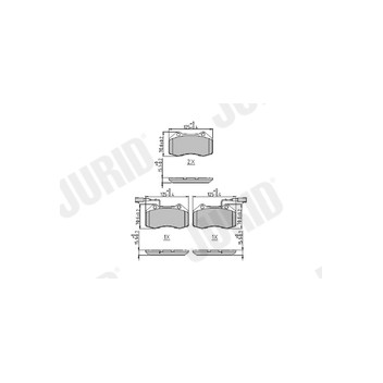 Jurid 573957J - Brake Pad Set (Front)