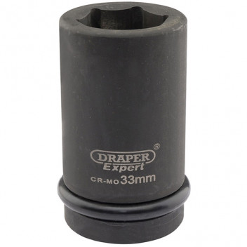 Draper Expert 05147 - Expert 33mm 1" Square Drive Hi-Torq&#174; 6 Point Deep Impact Socket