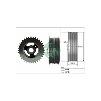 INA 544015210 - Torsion Vibration Damper