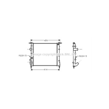 AVA RT2260 - Radiator