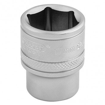 Draper Expert 16543 - 3/8" Square Drive 6 Point Metric Socket (17mm)