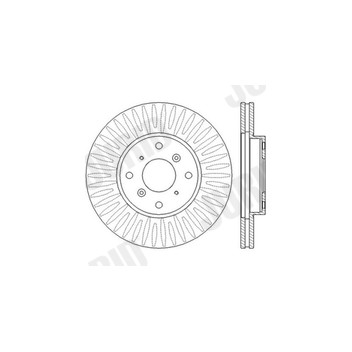 Jurid 562458J-1 - Brake Disc (Front)