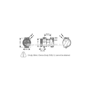 AVA PEK315 - Compressor (A/C)