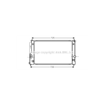 AVA TO2334 - Radiator