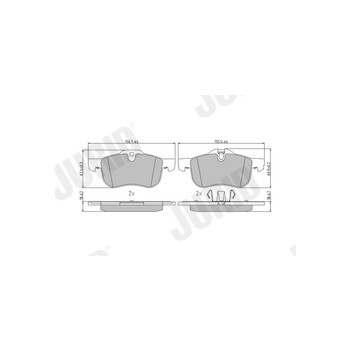 Jurid 571980J - Brake Pad Set (Front)