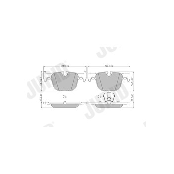 Jurid 573354J - Brake Pad Set (Rear)