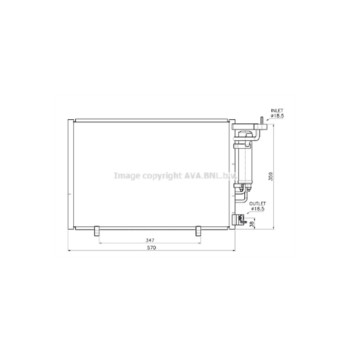 AVA FD5707D - Condenser (A/C)
