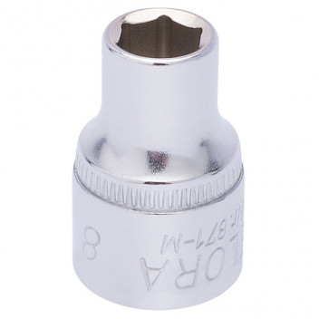 25846 - 8mm 3/8" Square Drive Elora Hexagon Socket