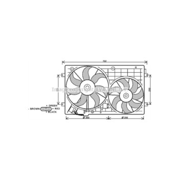 AVA VN7528 - Cooling Fan (Left Hand, Right Hand)