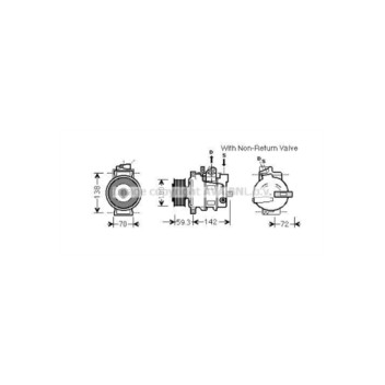 AVA AIAK334 - Compressor (A/C)