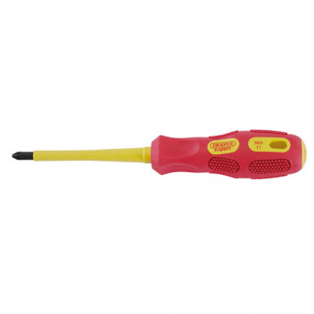 Draper Expert 69229 - No.2 x 100mm Fully Insulated PZ Slot Screwdriver