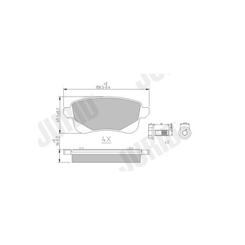 Jurid 573660J - Brake Pad Set (Rear)