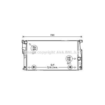 AVA BW2447 - Radiator