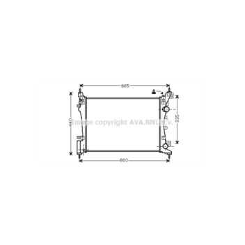 AVA OLA2408 - Radiator