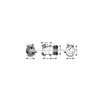 AVA FDAK418 - Compressor (A/C)