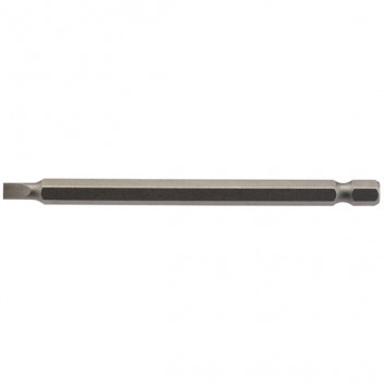 Draper 64344 - 4.5mm 1/4" Hex. Plain Slot Insert Bit 100mm Long x 1