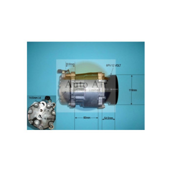 Auto Air 14-1100P - Compressor (A/C)