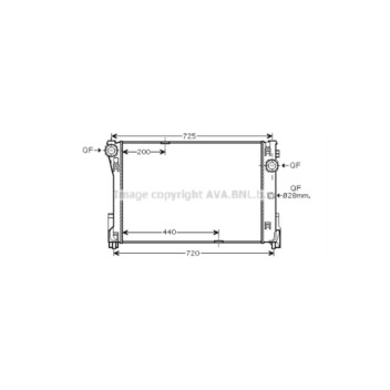 AVA MSA2474 - Radiator