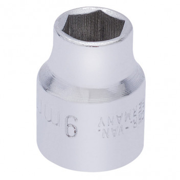 25854 - 9mm 3/8" Square Drive Elora Hexagon Socket