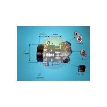 Auto Air 14-9784P - Compressor (A/C)
