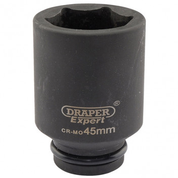 Draper Expert 05076 - Expert 45mm 3/4" Square Drive Hi-Torq&#174; 6 Point Deep Imp