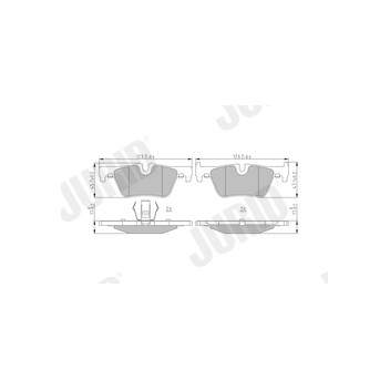 Jurid 573401J - Brake Pad Set (Rear)