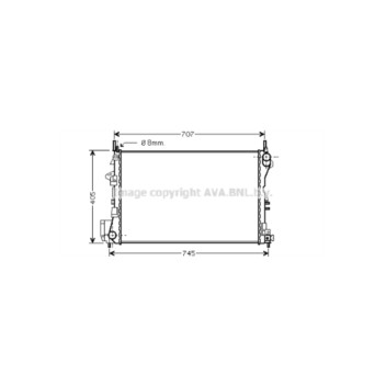 AVA OL2338 - Radiator