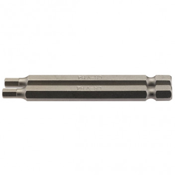 Draper 64321 - 4mm 1/4" Hex. Hexagonal Insert Bit 75mm Long x 2