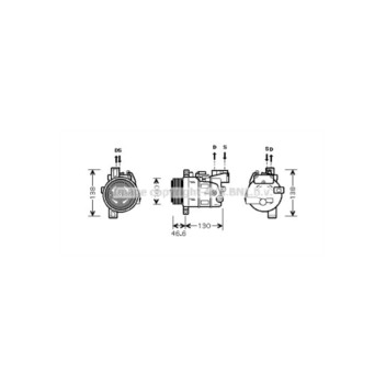 AVA BWAK319 - Compressor (A/C)