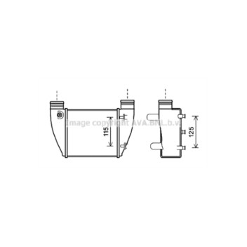 AVA AI4364 - Intercooler (Right Hand)