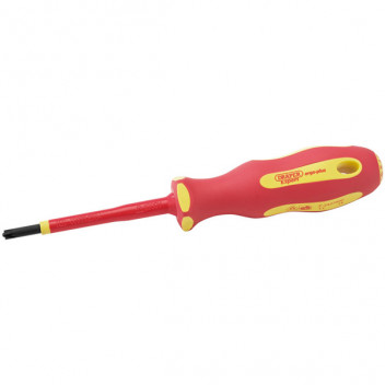 Draper 64489 - Ergo Plus&#174; VDE No.1 x 80mm PZ/SL Screwdriver