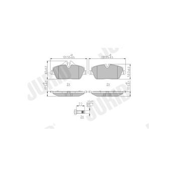 Jurid 573733J - Brake Pad Set (Front)
