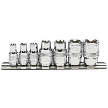 Draper Expert 34412 - 1/4" and 3/8" Sq. Dr. Draper TX-STAR&#174; Socket Set (7 Piece)