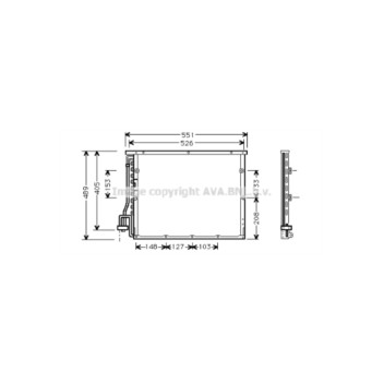 AVA BW5148 - Condenser (A/C)