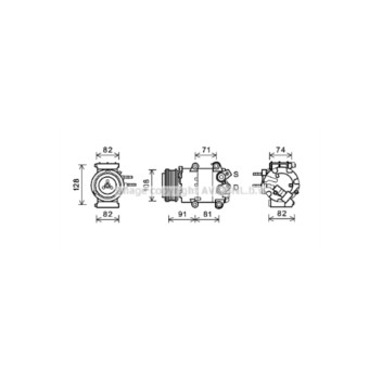  FDAK498 - Compressor (A/C)