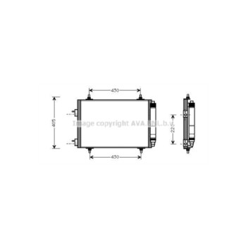 AVA PEA5209D - Condenser (A/C)