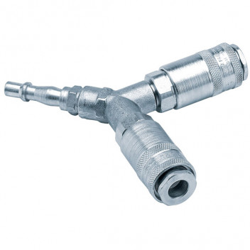 Draper 25813 - PCL Twin Standard Coupling with Two Male Couplings and One Tailpiece Supplied (Sold Loose)