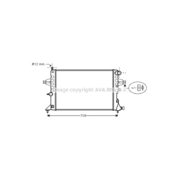 AVA OLA2296 - Radiator