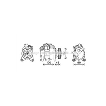 AVA BWAK489 - Compressor (A/C)