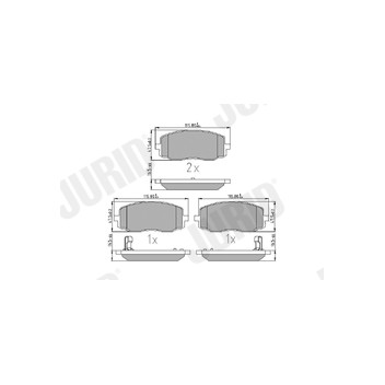 Jurid 572526J - Brake Pad Set (Front)